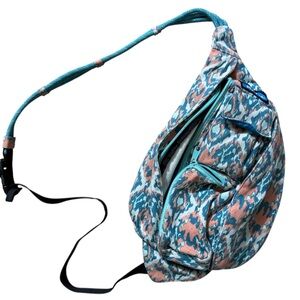 Kavu Stylish Teal and Pink Sling Bag